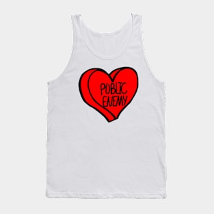 Public Enemy Red Heart Tank Top